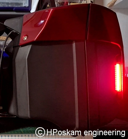 BMW side case led lights